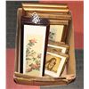 Image 1 : BOX OF FRAMED ARTS