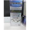 Image 2 : 2 New Foster Grant Reading Glasses Advanced Multi focus + 1.75 / with case