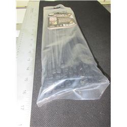 New pack of 100 Cable/Zipties 12" Heavy Duty black