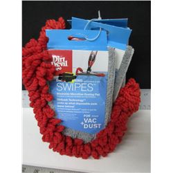 3 New Dirt Devil dry cleaning Swipes / washable microfiber dusting pad