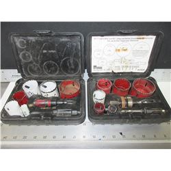 2 Morse Electricians Hole Saw Kits / bi-Metal made in USA.