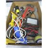 Image 1 : Flat of Tools / Ridged Pipe Wrench - hack saw - Sunwa Tester  and more