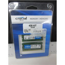 Crucial Memory Kit 4GB  DDR3L 1600 SODIMM  2X2GB