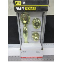 New Lock Set Keyed Entry Handset with Knob