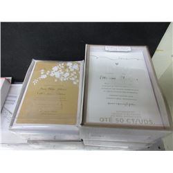2 New Wedding Collection Invitation Kit 50ct each