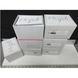 6 Boxes of Wedding Collection Thank You Cards 50ct per box 300 total