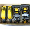 Image 1 : 2 New CAT Ratchet Straps 1-1/2 x 16ft 3000lb break strength