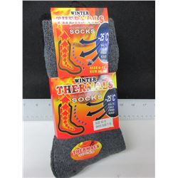 3 New Pairs of Thermal Socks / -25 rating size 10-13
