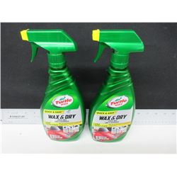 2 New Turtle Wax quick & easy Wax & Dry Spray wax 1-step