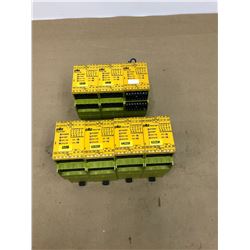 Lot of 7 Pilz PNOZ X8P Relays