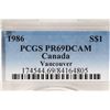 Image 3 : 1986 CANADA VANCOUVER SILVER DOLLAR PCGS PR69 DCAM