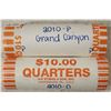 Image 1 : 2-$10 ROLLS OF 2010-P & D GRAND CANYON QUARTERS BU