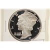 Image 1 : 1 TROY OZ .999 FINE SILVER PROOF ROUND MERCURY