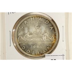 1965 CANADA SILVER DOLLAR BRILLIANT UNC SLIGHT