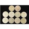 Image 1 : 10 ASSORTED 1957-1964 MEXICO .100 SILVER PESOS