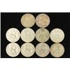 Image 2 : 10 ASSORTED 1957-1964 MEXICO .100 SILVER PESOS