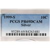 Image 3 : 1999-S SILVER ROOSEVELT DIME PCGS PR69 DCAM