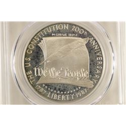 1987-S CONSTITUTION SILVER DOLLAR PCGS PR68 DCAM