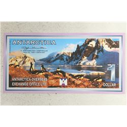 1999 ANTARCTICA $1 COLORIZED WITH PENGUINS CU