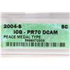 Image 3 : 2004-S PEACE MEDAL NICKEL ICG PR70 DCAM