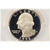 Image 1 : 1992-S WASHINGTON SILVER QUARTER PCGS PR69 DCAM