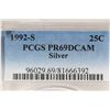 Image 3 : 1992-S WASHINGTON SILVER QUARTER PCGS PR69 DCAM