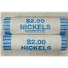Image 1 : 2-$2 ROLLS OF 2004-D JEFFERSON NICKELS BU
