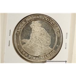 APPROX. 23 GRAM .999 FINE SILVER ROUND BLACK