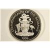 Image 2 : 1976 BAHAMAS $2 SILVER PROOF .8862 OZ. ASW