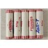 Image 1 : 5-50 CENT ROLLS OF 2011-P SHIELD LINCOLN CENTS BU