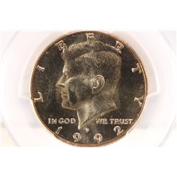 1992-P KENNEDY HALF DOLLAR PCGS MS66