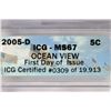 Image 3 : 2005-D OCEAN IN VIEW NICKEL ICG MS67 1ST DAY ISSUE
