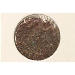 CIRCA A.D. 337 HELMETED ROMA CONSTANTINE ERA COIN