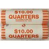 Image 1 : 2-$10 ROLLS OF 2010-P & D HOT SPRINGS NP. QUARTERS