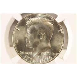 1776-1976-S SILVER KENNEDY HALF DOLLAR NGC MS66