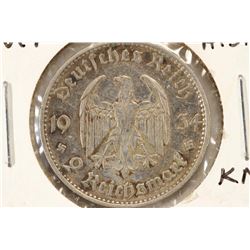 1934-E GERMAN SILVER 2 MARK