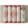 Image 1 : 5-50 CENT ROLLS OF 2010-D SHIELD LINCOLN CENTS BU