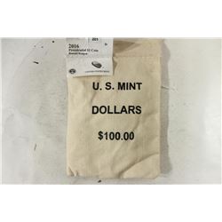 US MINT SEALED $100 BAG OF 2016-D RONALD REAGAN