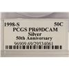 Image 3 : 1998-S SILVER KENNEDY HALF DOLLAR PCGS PR69 DCAM