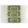 Image 2 : 3 ASSORTED 1953 $2 RED SEAL NOTES ALL HAVE