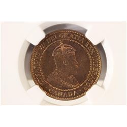 1909 CANADA LARGE CENT NGC MS63RB