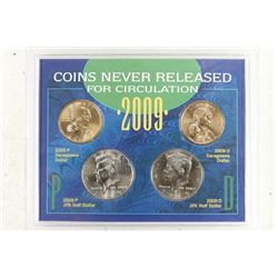 2009 COINS NEVER RELEASED FOR CIRCULATION