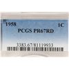 Image 3 : 1958 LINCOLN CENT PCGS PR67RD