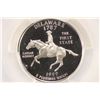 Image 1 : 1999-S SILVER DELAWARE QUARTER PCGS PR69 DCAM