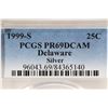 Image 3 : 1999-S SILVER DELAWARE QUARTER PCGS PR69 DCAM