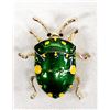 Image 1 : Enamel Green Beetle Pin