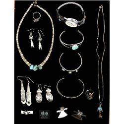 Collection of Native American Navajo Jewelry