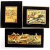 Image 1 : 3 Vintage Mexican Straw Pictures