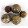 Image 1 : 5 Polished Jasper Orbs