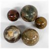 Image 2 : 5 Polished Jasper Orbs